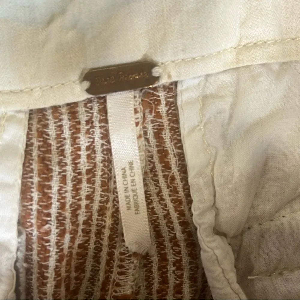 Revolve Free People Light at Sunrise Crop Pants (gray belt version)